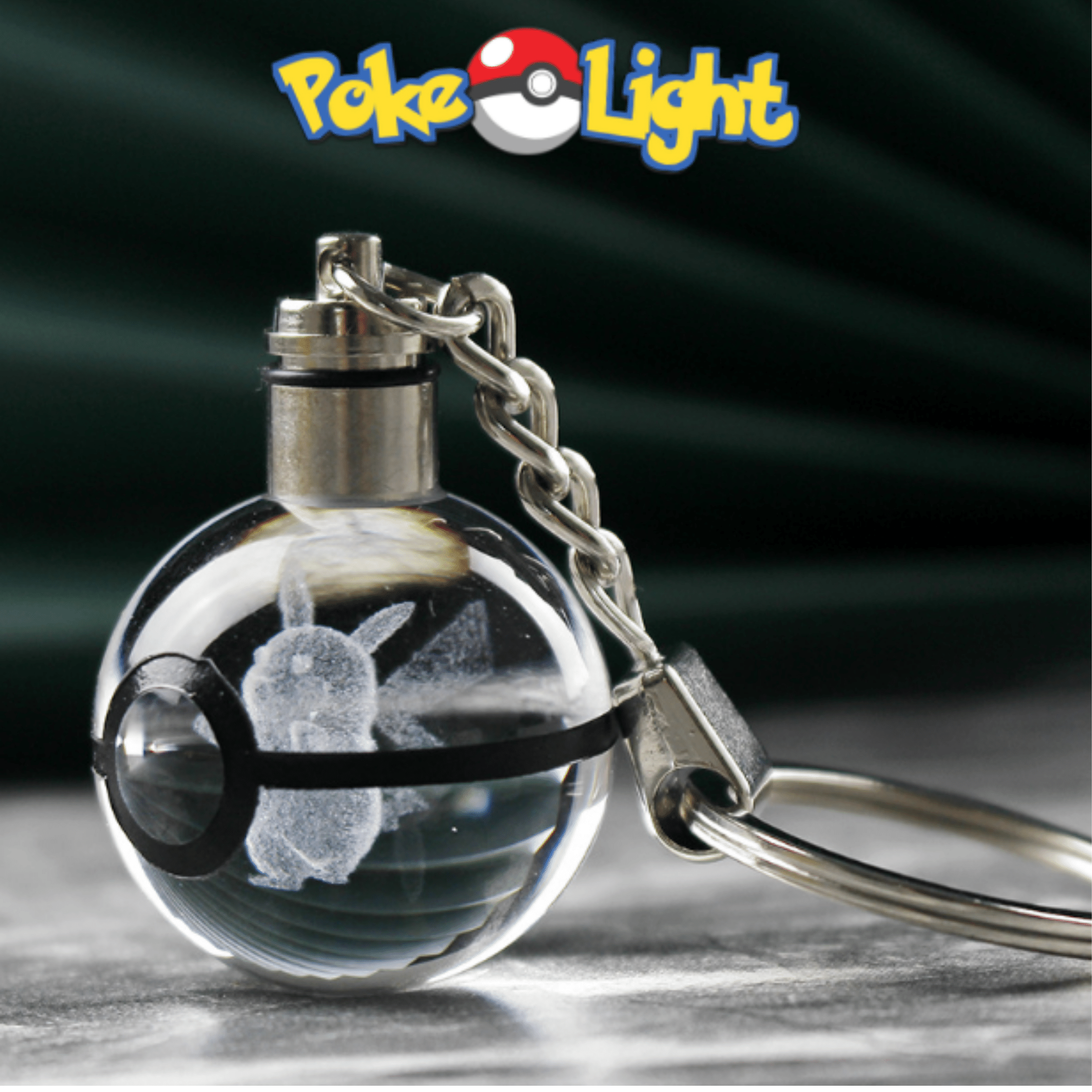 PokéLight™ - Kristallen pokéball met LED licht houder