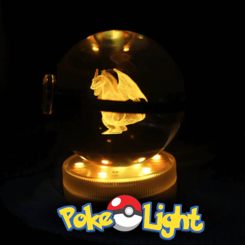 PokéLight™ - Kristallen pokéball met LED licht houder