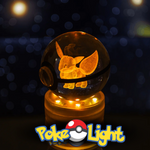 PokéLight™ - Kristallen pokéball met LED licht houder