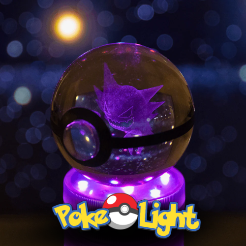 PokéLight™ - Kristallen pokéball met LED licht houder