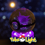 PokéLight™ - Kristallen pokéball met LED licht houder