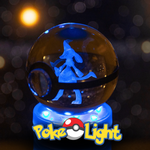 PokéLight™ - Kristallen pokéball met LED licht houder