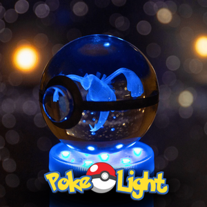 PokéLight™ - Kristallen pokéball met LED licht houder