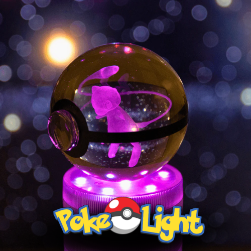 PokéLight™ - Kristallen pokéball met LED licht houder