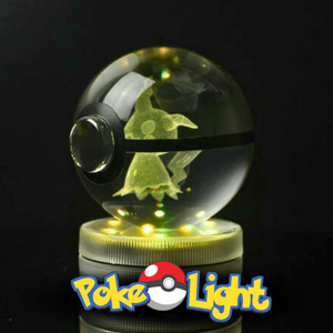 PokéLight™ - Kristallen pokéball met LED licht houder