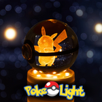 PokéLight™ - Kristallen pokéball met LED licht houder