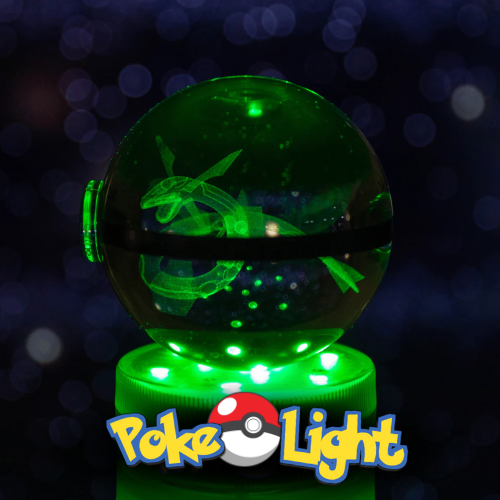 PokéLight™ - Kristallen pokéball met LED licht houder