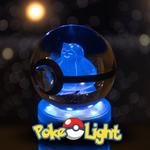 PokéLight™ - Kristallen pokéball met LED licht houder