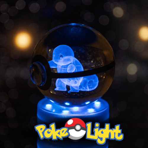 PokéLight™ - Kristallen pokéball met LED licht houder